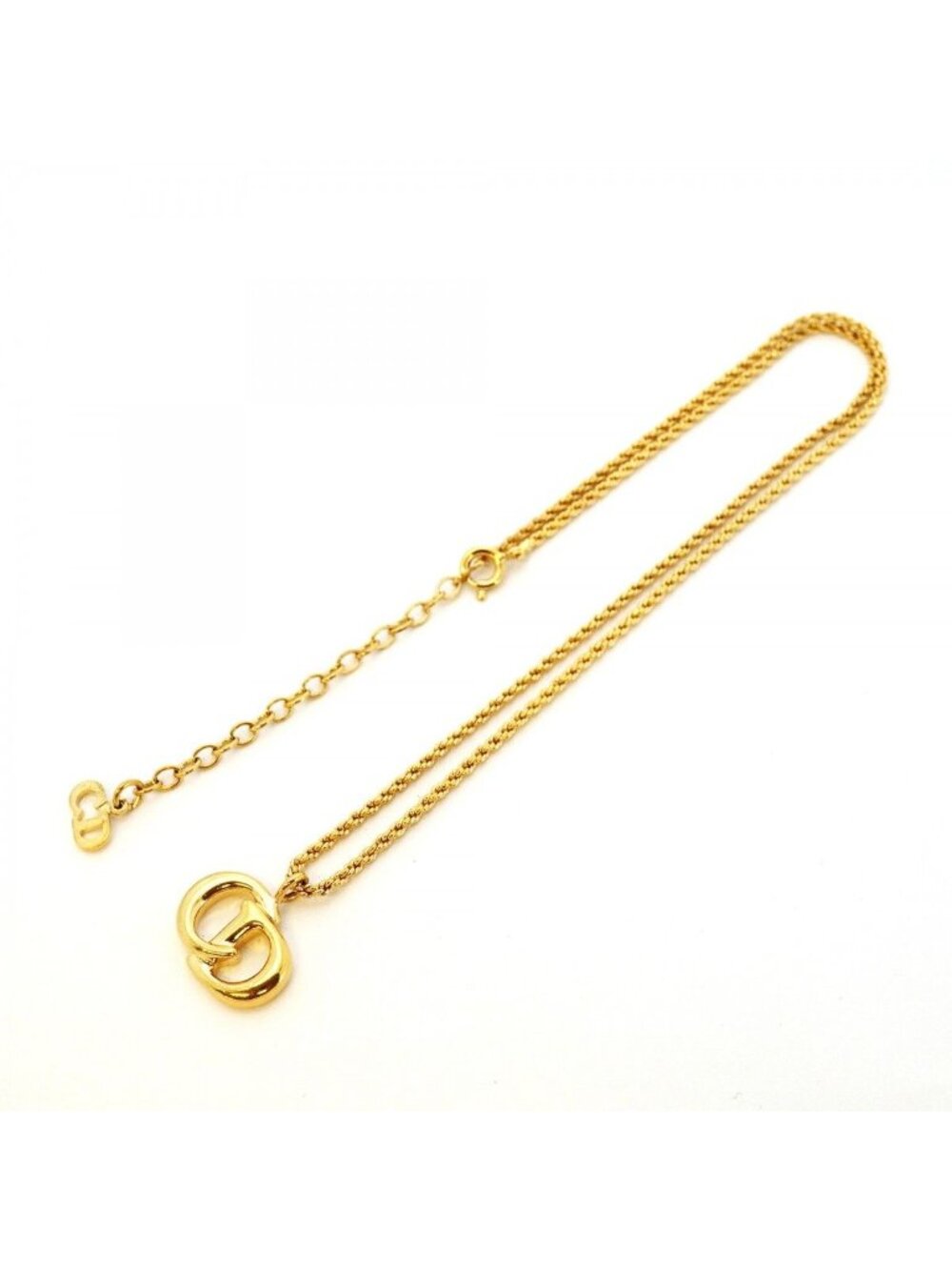 Dior Necklace CD Logo Gold Plated - Picture 3 of 5